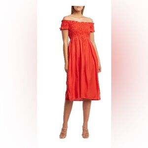 Bardot red dress size Large